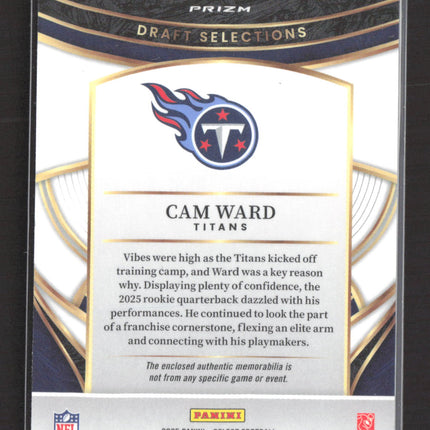 2026 Panini Select Prizm Draft Selections Cam Ward #DSM-CWD Jersey Red