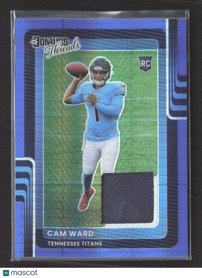 2025 Panini Donruss Optic Threads Prizm Cam Ward #DTBH-CWD Blue RC Jersey