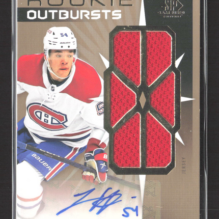 2023 Upper Deck SP Game Used Rookie Outbursts Jordan Harris #RO-JH Jersey Auto