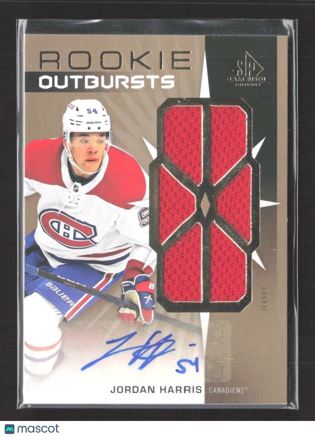 2023 Upper Deck SP Game Used Rookie Outbursts Jordan Harris #RO-JH Jersey Auto