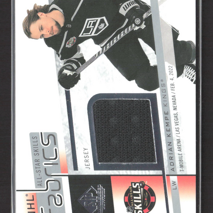 2023 Upper Deck SP Game Used All-Star Skills Fabrics Adrian Kempe #AS-38 Jersey