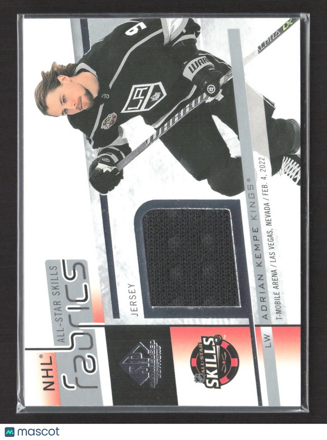 2023 Upper Deck SP Game Used All-Star Skills Fabrics Adrian Kempe #AS-38 Jersey