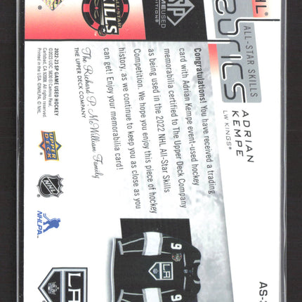 2023 Upper Deck SP Game Used All-Star Skills Fabrics Adrian Kempe #AS-38 Jersey