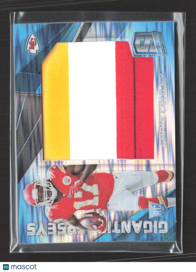 2015 Panini Spectra Prizm Gigantic Jerseys Chris Conley #GJ-CC Patch RC /50