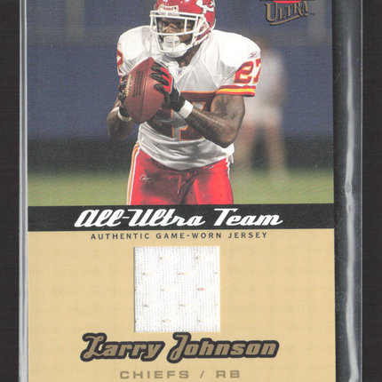 2005 Fleer Ultra All-Ultra Team Larry Johnson #AU-LJ Game-Worn Jersey
