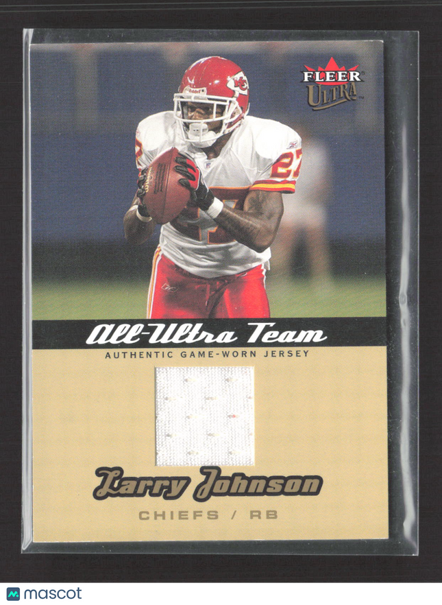 2005 Fleer Ultra All-Ultra Team Larry Johnson #AU-LJ Game-Worn Jersey