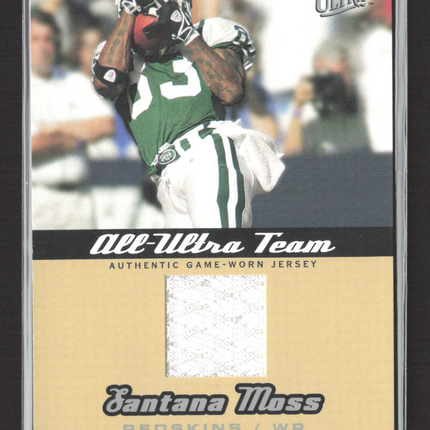 2005 Fleer Ultra All-Ultra Team Santana Moss #AU-SM Game-Worn Jersey 34/50