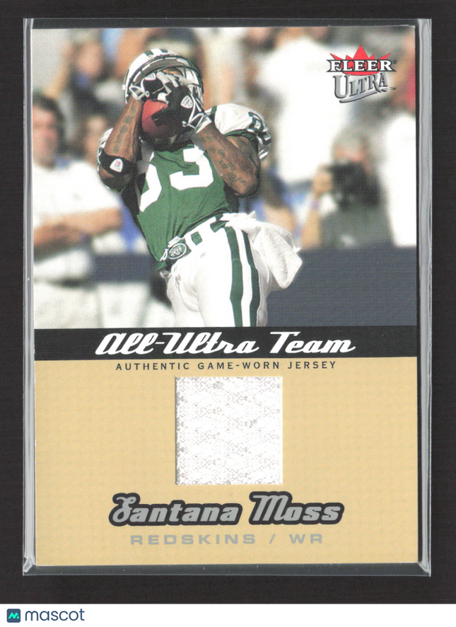 2005 Fleer Ultra All-Ultra Team Santana Moss #AU-SM Game-Worn Jersey 34/50