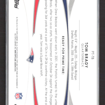 2012 Topps Prime Primetimers Tom Brady #PT-TB