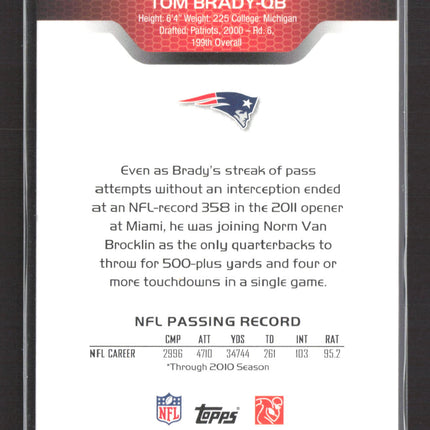 2011 Topps Precision Tom Brady #80