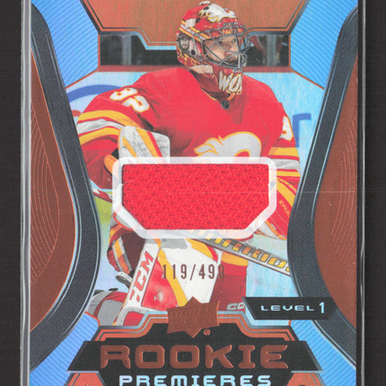 2024 Upper Deck Trilogy Rookie Premieres Dustin Wolf #137 Level 1 Jersey 119/499