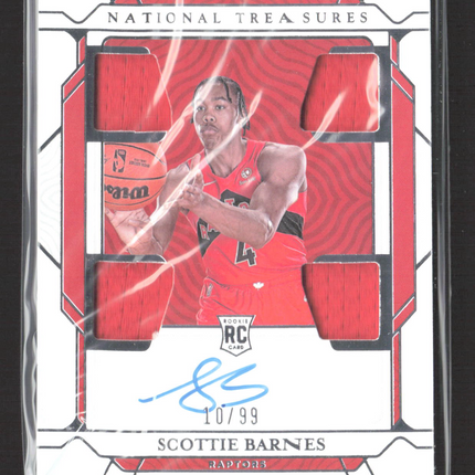 2021 National Treasures Scottie Barnes #RMQ-SCB Rookie Patch RC 10/99 Auto