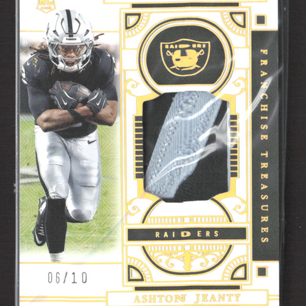 2026 National Treasures Franchise Treasures Ashton Jeanty /10 RC Patch Gold