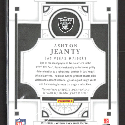 2026 National Treasures Franchise Treasures Ashton Jeanty /10 RC Patch Gold