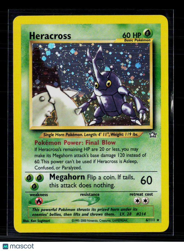 Pokemon 2000 Neo Genesis Heracross #6/111