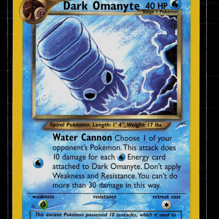 Pokemon 2000 Team Rocket Dark Omanyte #37/105