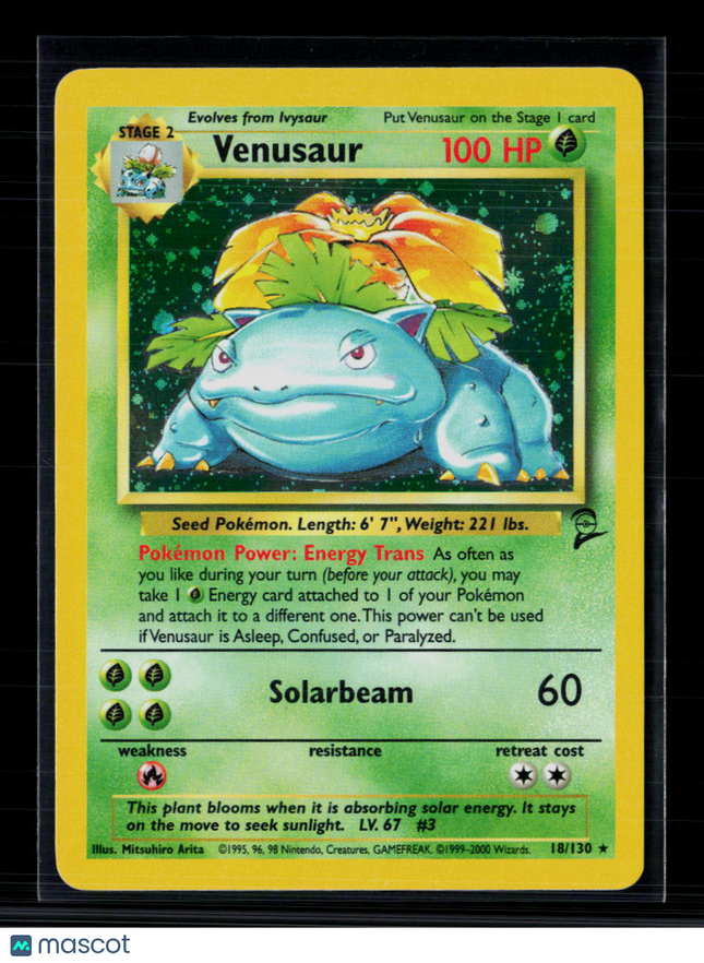 Pokemon 2000 Base Set 2 Venusaur #18/130