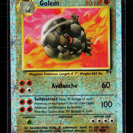 Pokemon 2002 Legendary Collection Golem #24/110