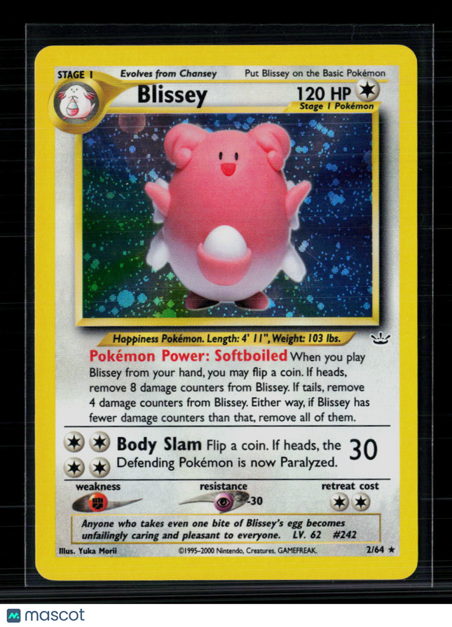 Pokemon 2000 Neo Genesis Blissey #2/64