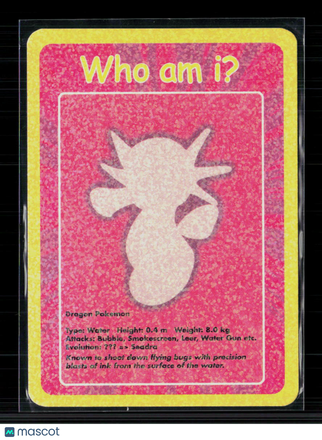 Pokemon 2004 Funskool Horsea Who am i? #116