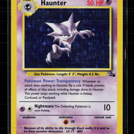 Pokemon 1999 Fossil Haunter #6/62