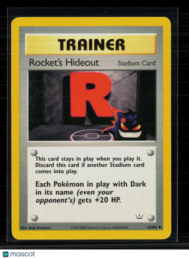 Pokemon 2000 Neo Genesis Rocket's Hideout #63/64