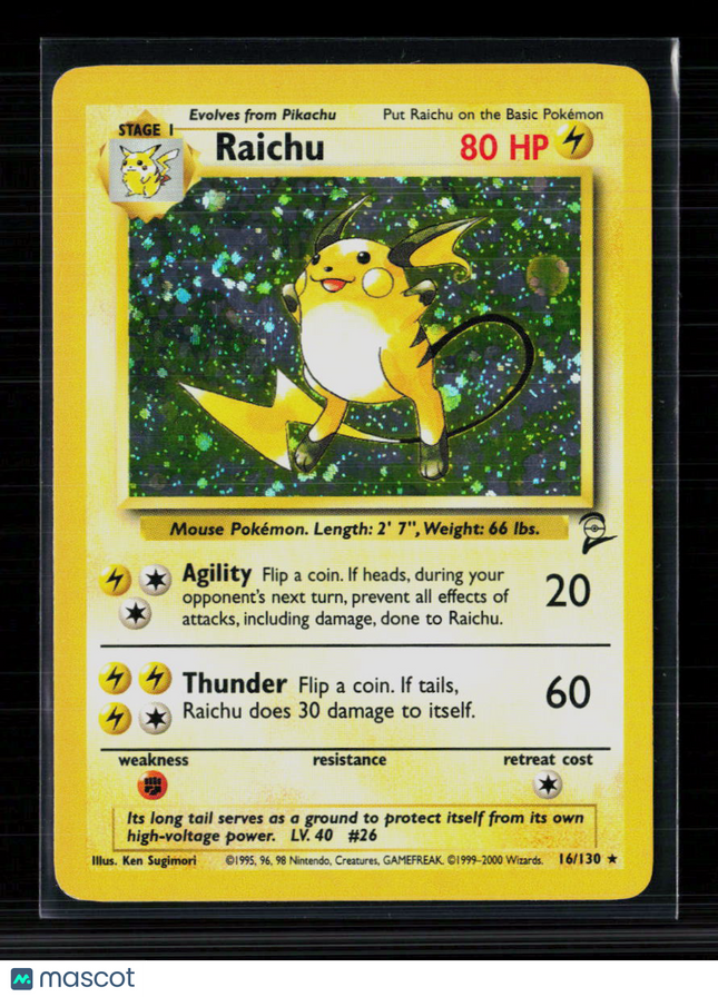Pokemon 2000 Base Set 2 Raicu #16/130