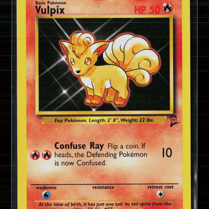 Pokemon 2000 Base Set 2 Vulpix #99/130