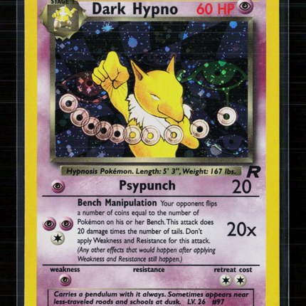 Pokemon 2000 Team Rocket Dark Hypno #9/82