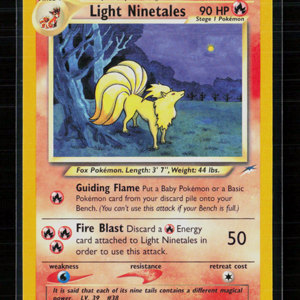 Pokemon 2002 Neo Destiny Light Ninetales #50/105
