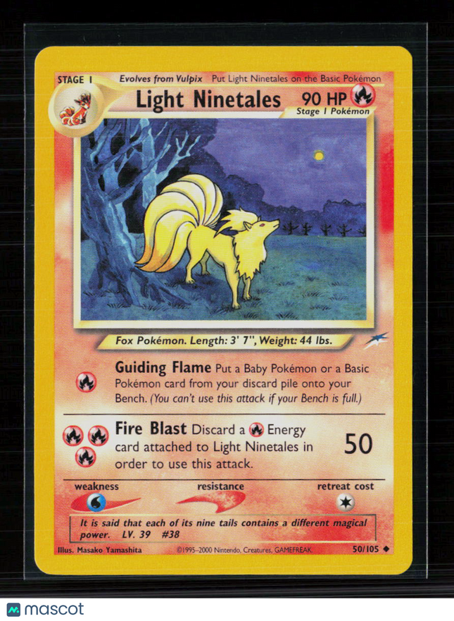 Pokemon 2002 Neo Destiny Light Ninetales #50/105