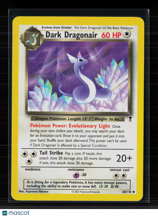 Pokemon 2002 Legendary Collection Dark Dragonair #38/110