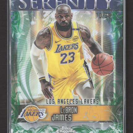 2025 Topps Chrome Serenity LeBron James #SY-2 Green 10/99