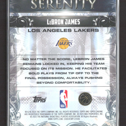 2025 Topps Chrome Serenity LeBron James #SY-2 Green 10/99