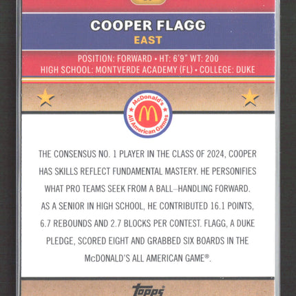 2024 Topps Chrome McDonald's All American Cooper Flagg #28