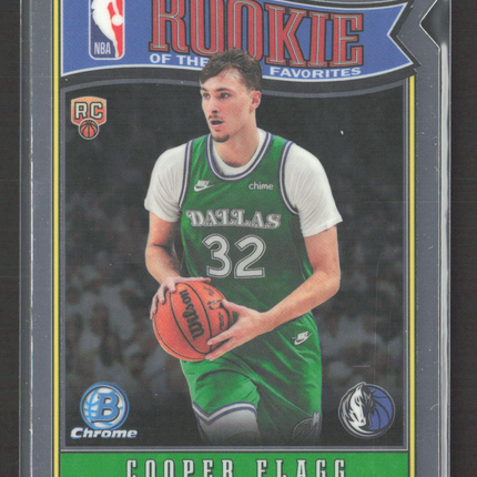 2025 Topps Bowman Chrome Rookie of the Year Favorites Cooper Flagg #RY-1 RC