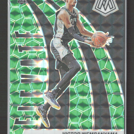 2023 Panini Mosaic Elevate Victor Wembanyama #18 Green Prizm RC