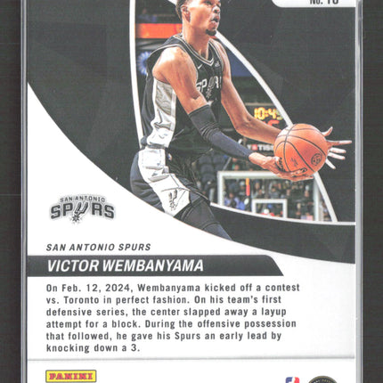 2023 Panini Mosaic Elevate Victor Wembanyama #18 Green Prizm RC
