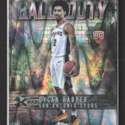 2025 Topps Chrome Ball of Duty Dylan Harper #BD-22 RC Raywave