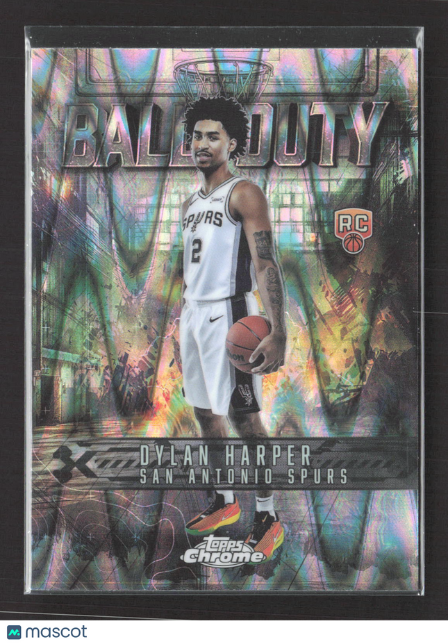 2025 Topps Chrome Ball of Duty Dylan Harper #BD-22 RC Raywave