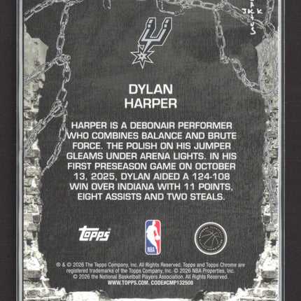 2026 Topps Chrome Cactus Jack Dylan Harper #62 RC