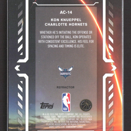2025 Topps Chrome Activators Kon Knueppel #AC-14 Refractor RC