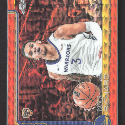 2025 Topps Chrome Will Richard #287 Orange Wave /25 RC