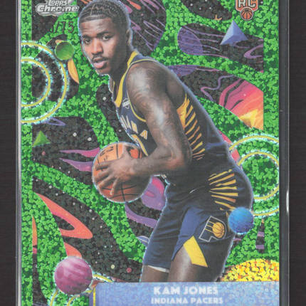 2026 Topps Chrome Kam Jones #31 Green Speckle RC /75