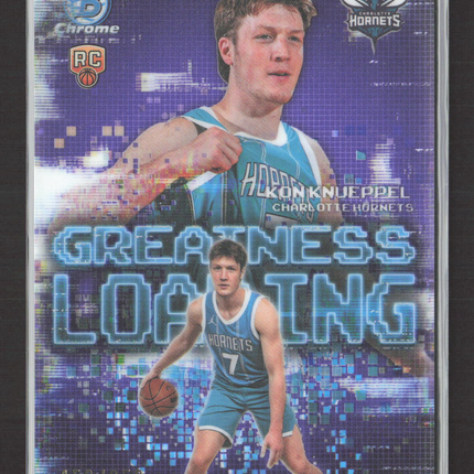 2025 Bowman Chrome Greatness Loading Kon Knueppel #GL-4 Purple 153/250 RC