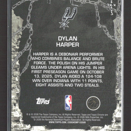 2026 Topps Chrome Cactus Jack Dylan Harper #62 RC