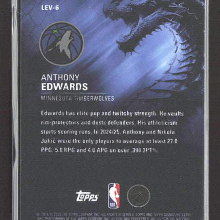 2026 Topps Signature Series Leviathans Anthony Edwards #LEV-6
