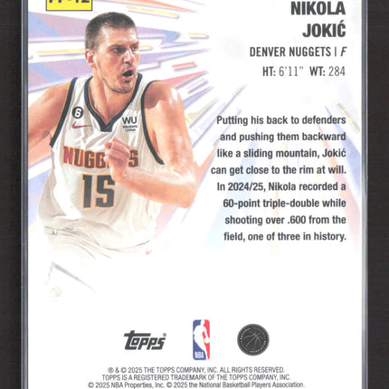 2025 Topps Power Players Nikola Jokić #PP-12 Purple 029/250
