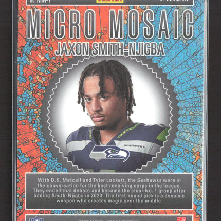 2023 Panini Mosaic Prizm Micro Mosaic Jaxon Smith-Njigba #MM-7 RC
