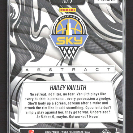 2025 Panini Prizm WNBA Abstract Hailey Van Lith #7 RC